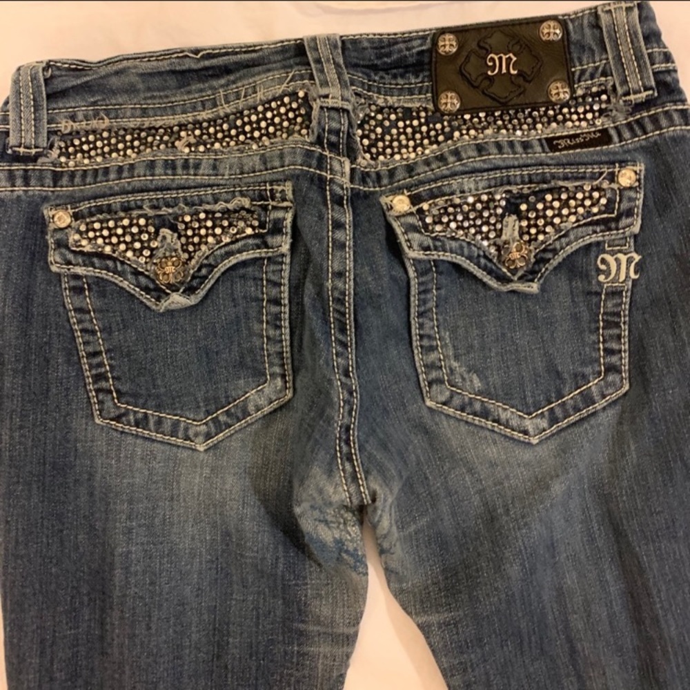 Miss me rhinestone jeans size 31